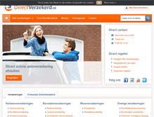 Tablet Screenshot of directverzekerd.nl